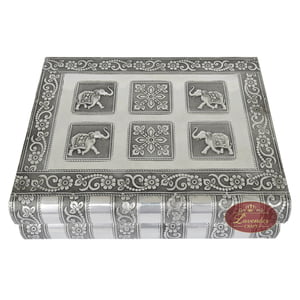 Antique Look Premium Wooden Handmade 2-Roll Bangle Box